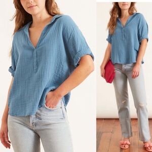 Xirena Cruz Gauze short sleeve Shirt Sz M